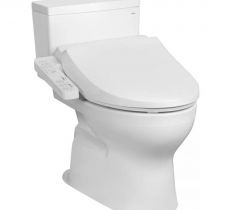 Bàn cầu 2 khối kèm nắp rửa điện tử CS302DW18