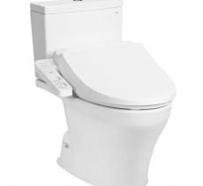 Bàn cầu 2 khối TOTO kèm nắp rửa điện tử CS326DW18