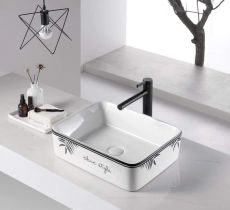  Lavabo đặt bàn hoa văn chiếc lá CA-LB33