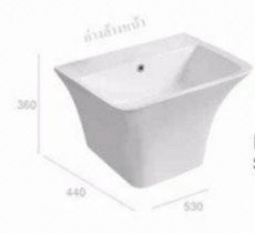 Lavabo treo tường liền khối Prolax PRK 7502