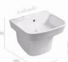 Lavabo treo tường liền khối Prolax PRK 7504