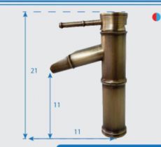 vòi lavabo nóng lạnh mạ đồng T05