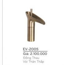 Vòi lavabo rửa mặt mạ đồng Everest EV2005