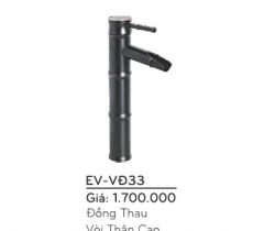 Vòi lavabo rửa mặt mạ đồng Everest EV-VĐ33